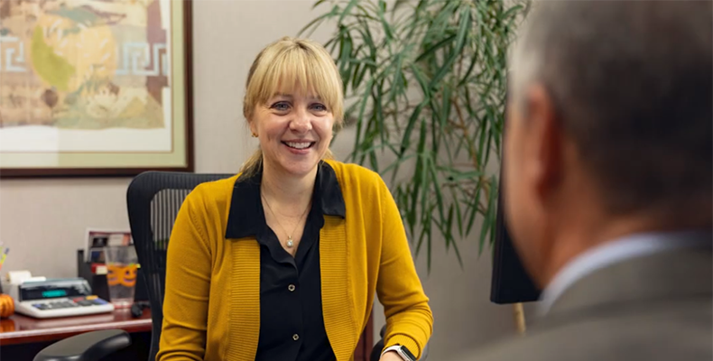 Lara Ramsey in her office
